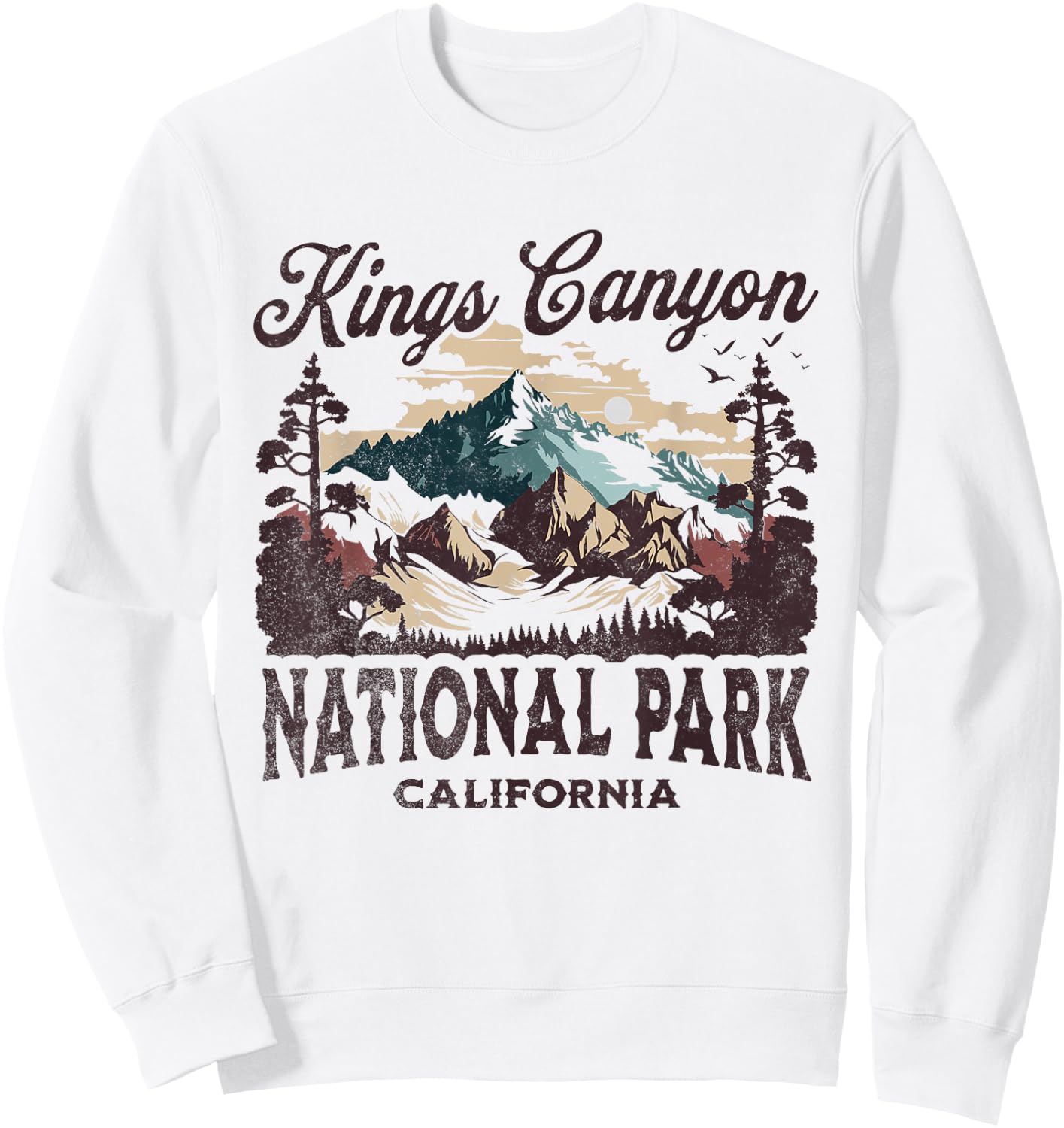 Kings Canyon National Park Sweatshirt - Sweatshirt | White