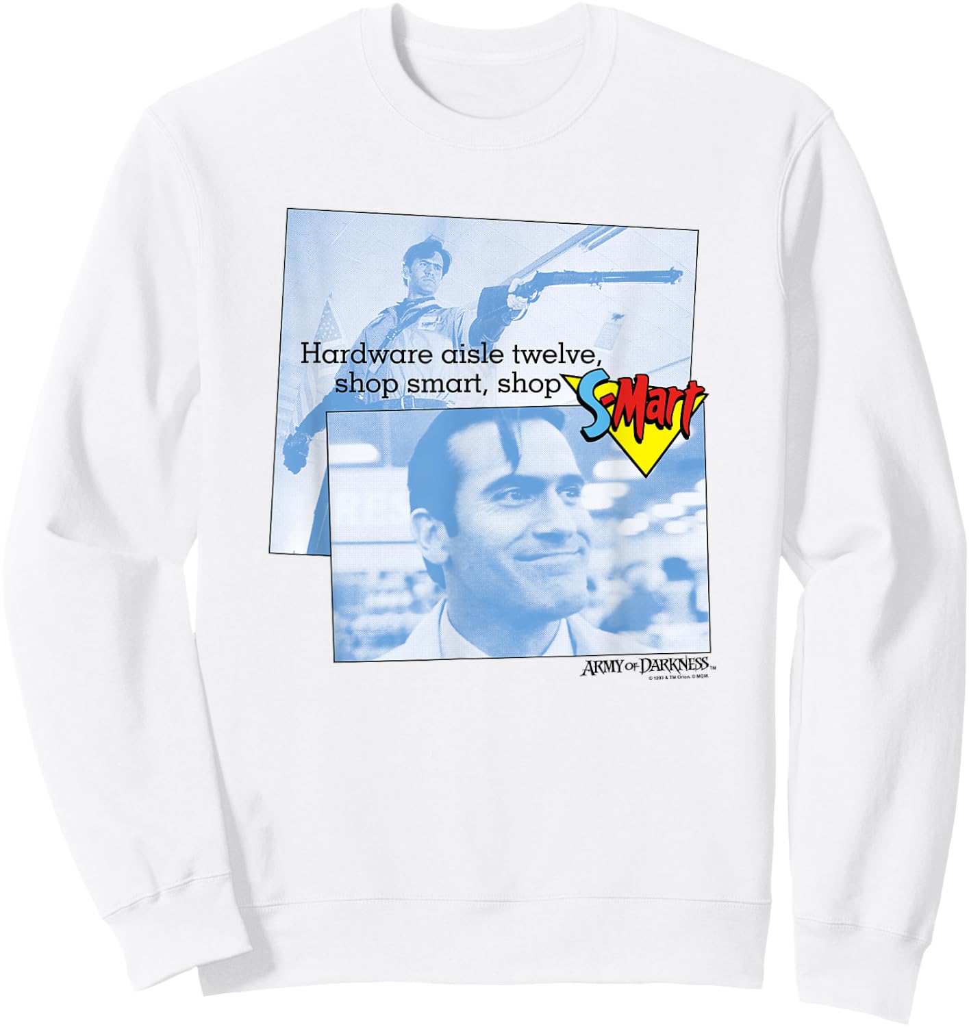 Army of Darkness Shop S Mart Sweatshirt - Sweatshirt | White