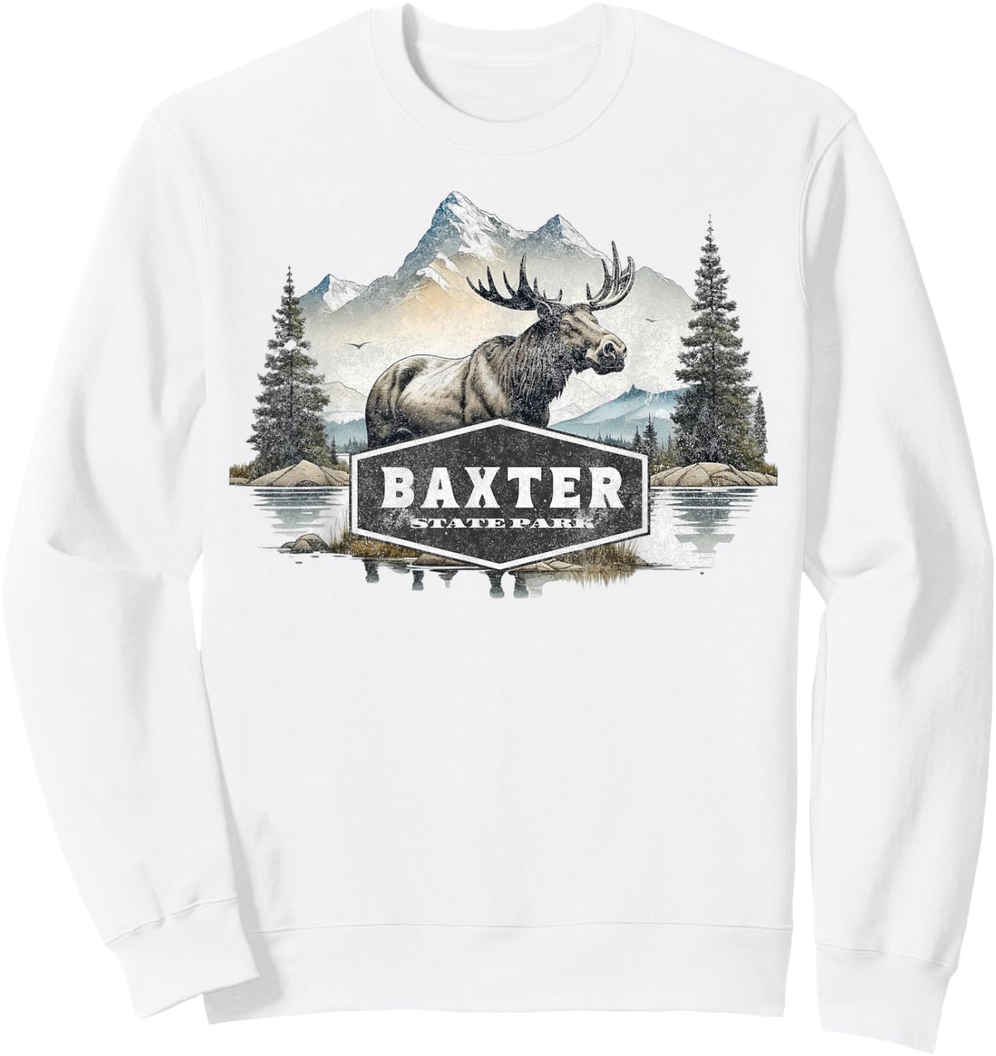 Baxter State Park Sweatshirt - Sweatshirt | White