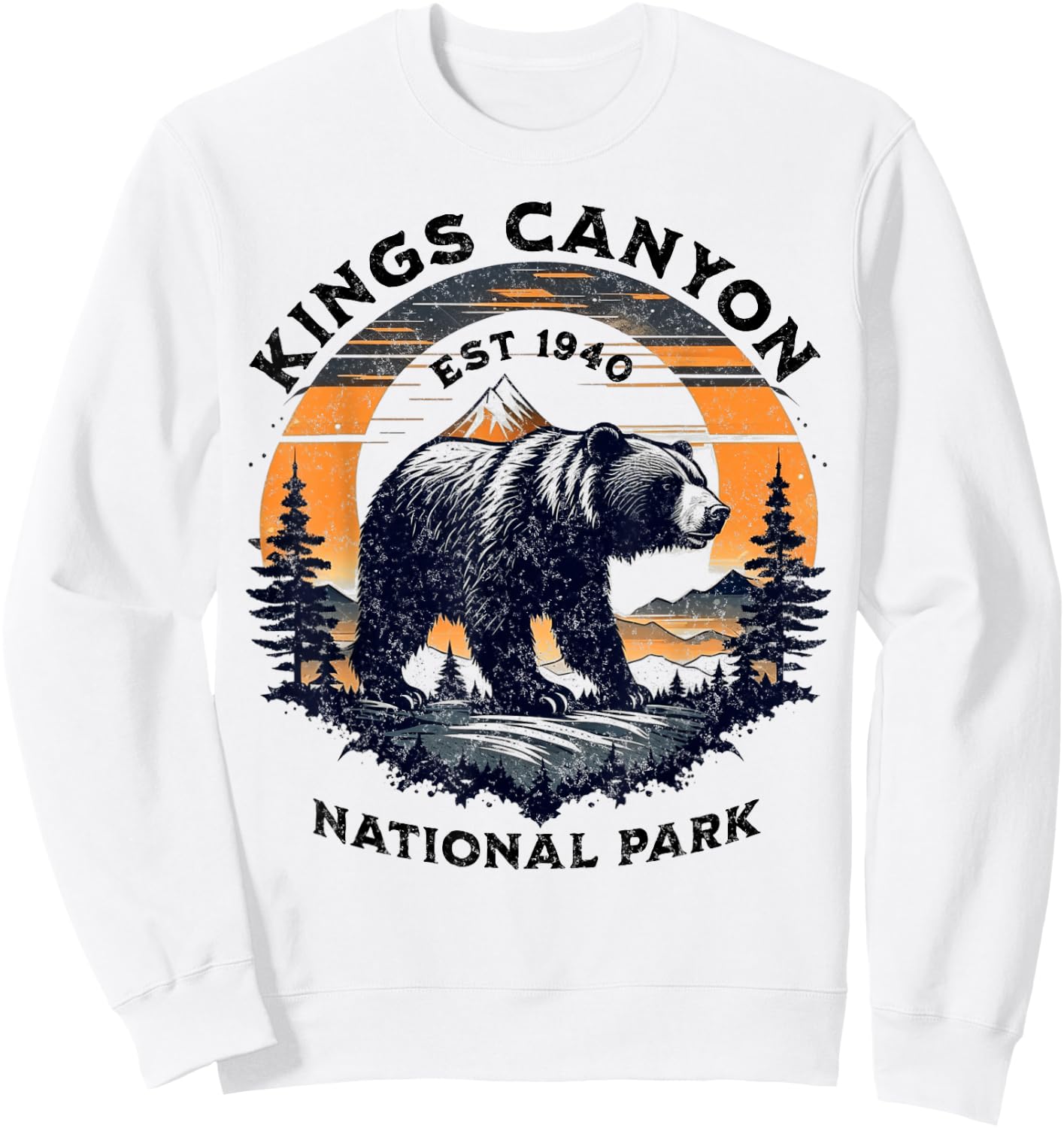 Kings Canyon National Park Sweatshirt - Sweatshirt | White