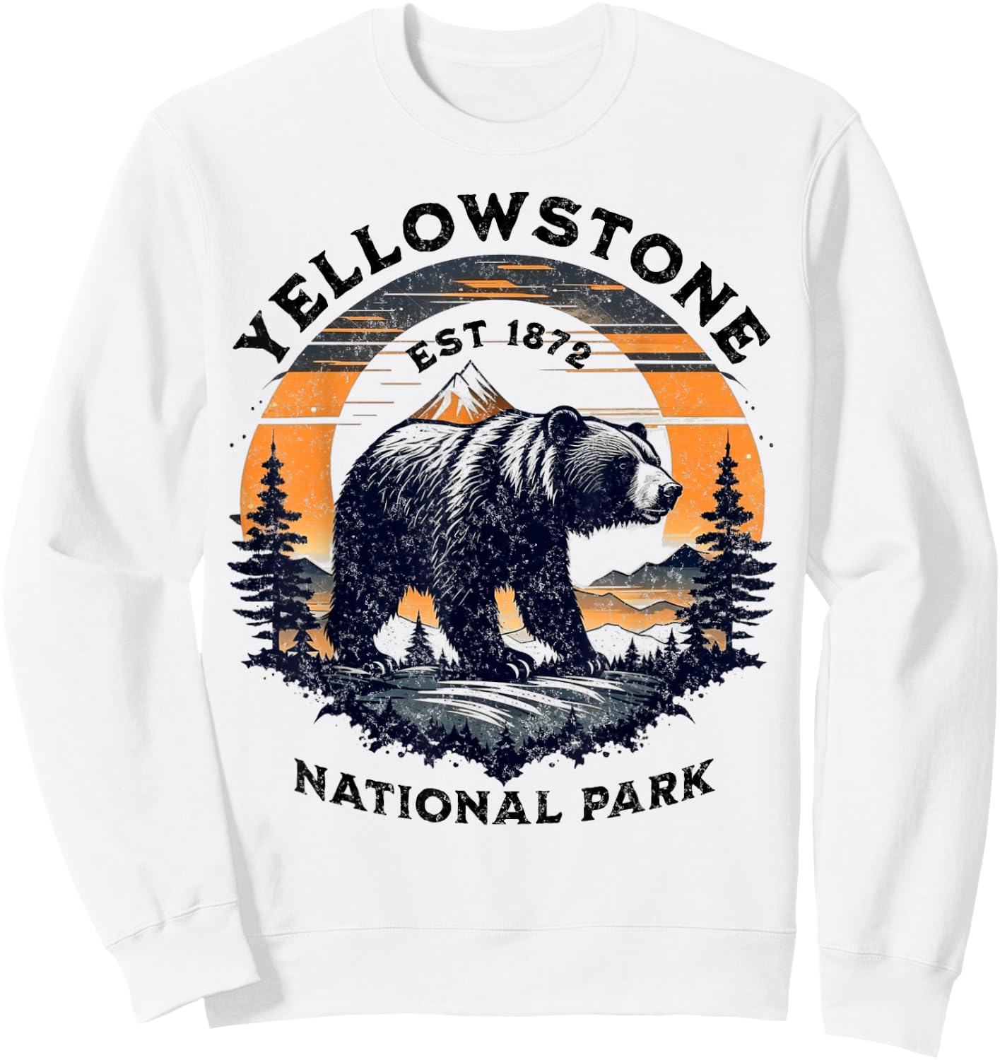 Yellowstone National Park Sweatshirt - Sweatshirt | White