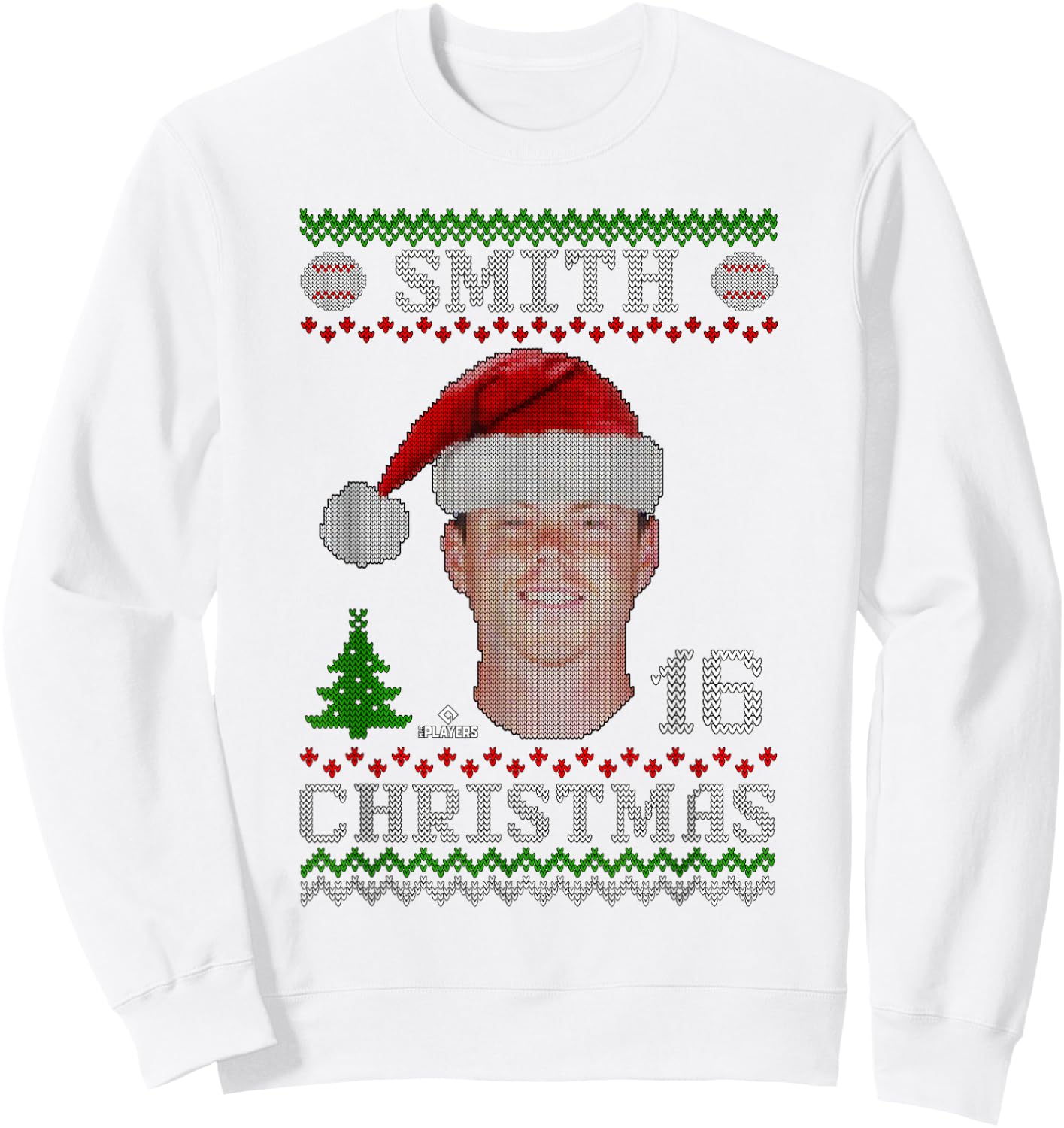 Will Smith Los Angeles Baseball Christmas Sweater MLBPA Sweatshirt - Sweatshirt | White