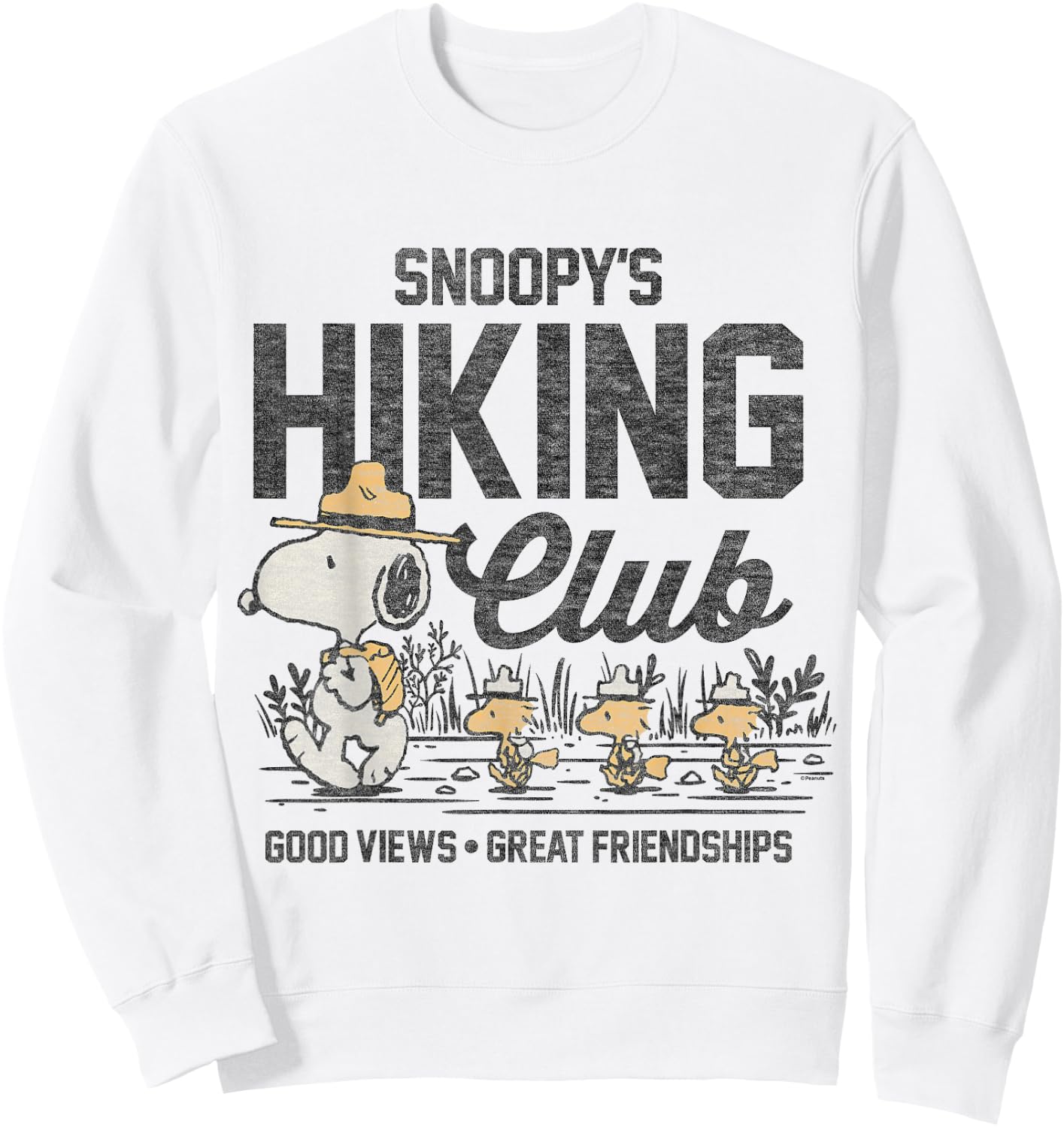 Peanuts - Snoopy's Hiking Club Sweatshirt - Sweatshirt | White