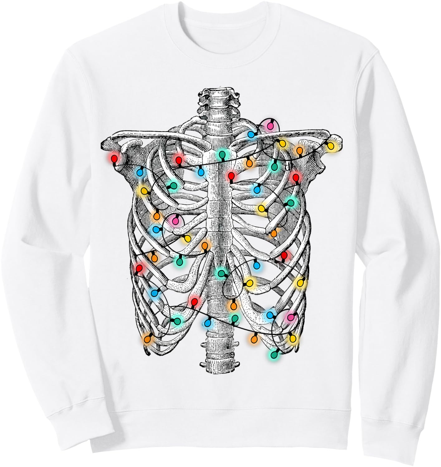 Holiday Skeleton, Medical Christmas, Doctor & Nurse hospital Sweatshirt - Sweatshirt | White