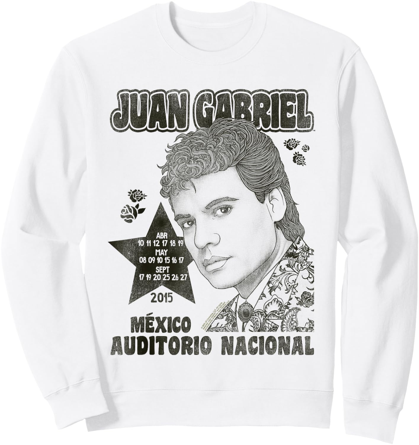 Juan Gabriel Auditorio Nacional 2015 Sweatshirt - Sweatshirt | White