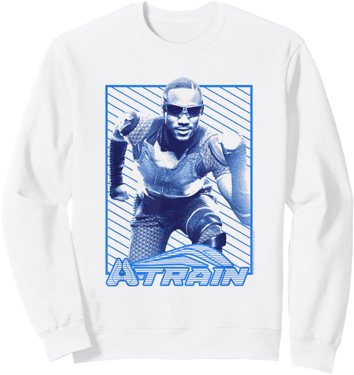 The Boys A-Train Supe Character Pose Sweatshirt - Sweatshirt | White