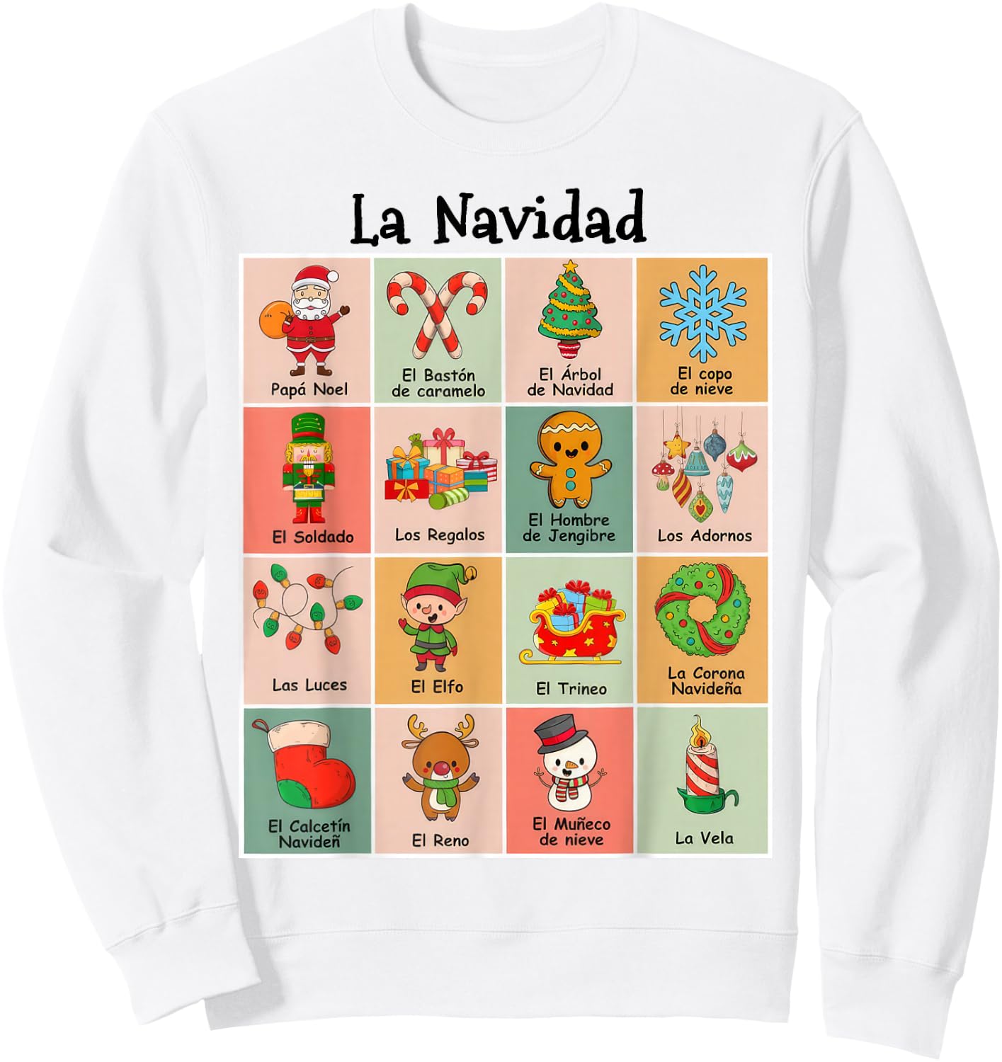 La Navidad Maestra Christmas Spanish Teacher Sweatshirt - Sweatshirt | White