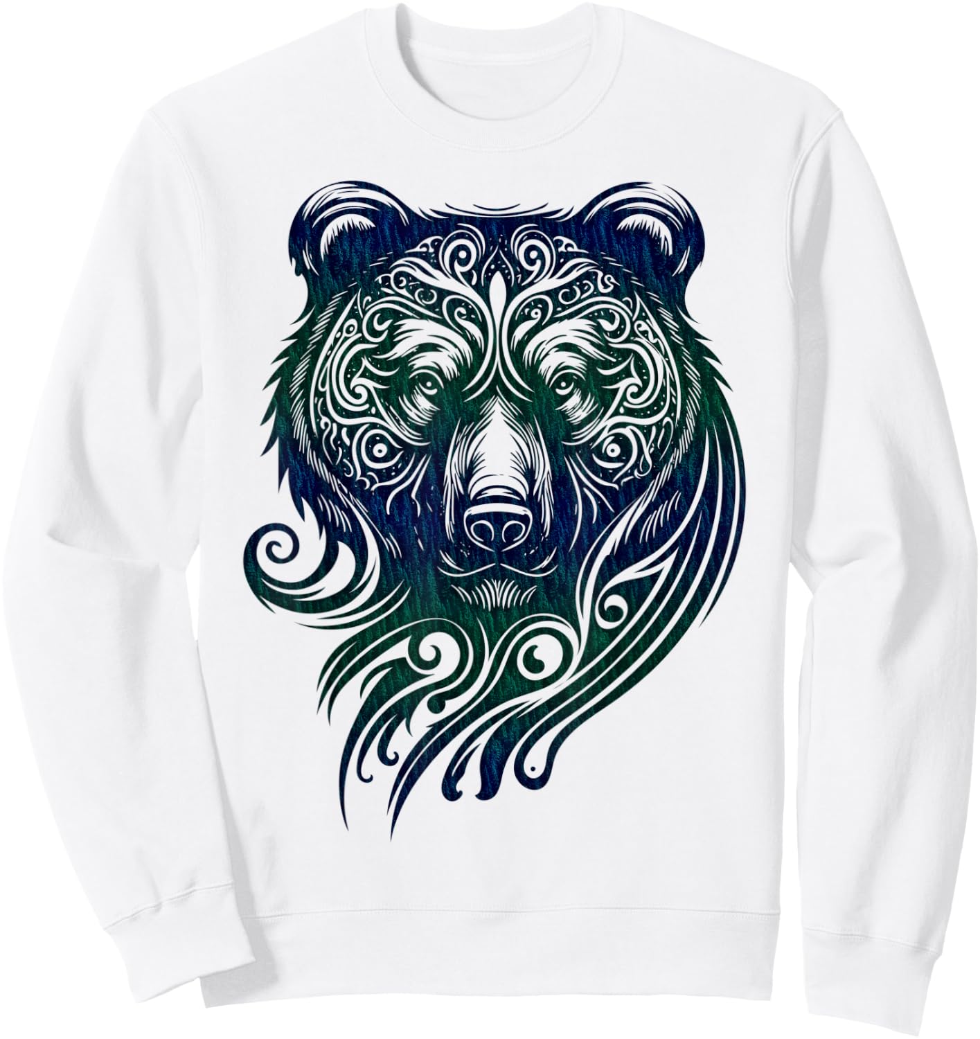 Bear Grizzly Nordic Indian Celtic Mythology Wild Animal Fan Sweatshirt - Sweatshirt | White