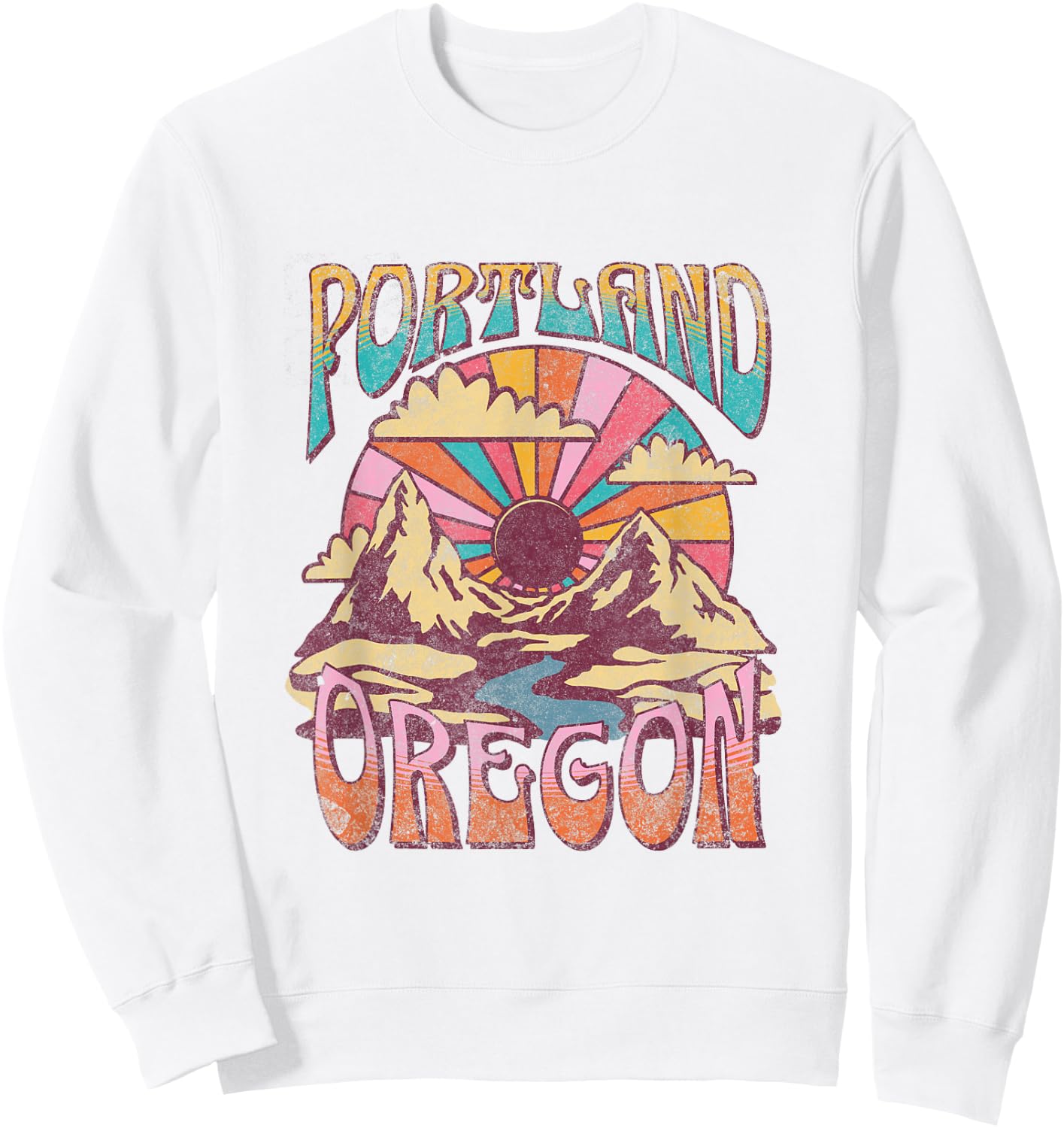 Portland Oregon Sweatshirt - Sweatshirt | White
