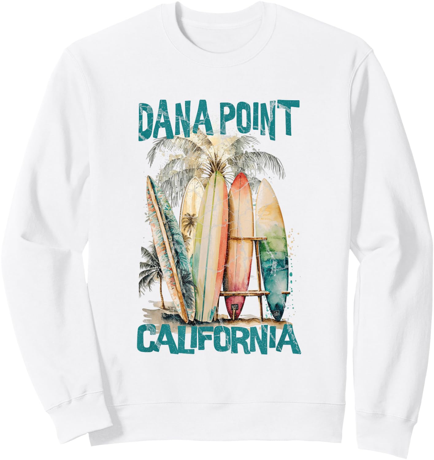 Dana Point California Sweatshirt - Sweatshirt | White