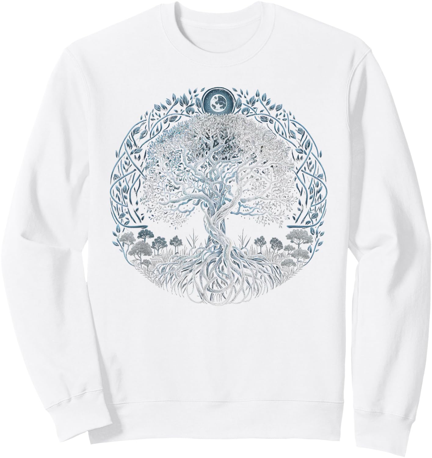 Tree of Life Yggdrasil Viking Midgard Thor Walhalla Sweatshirt - Sweatshirt | White