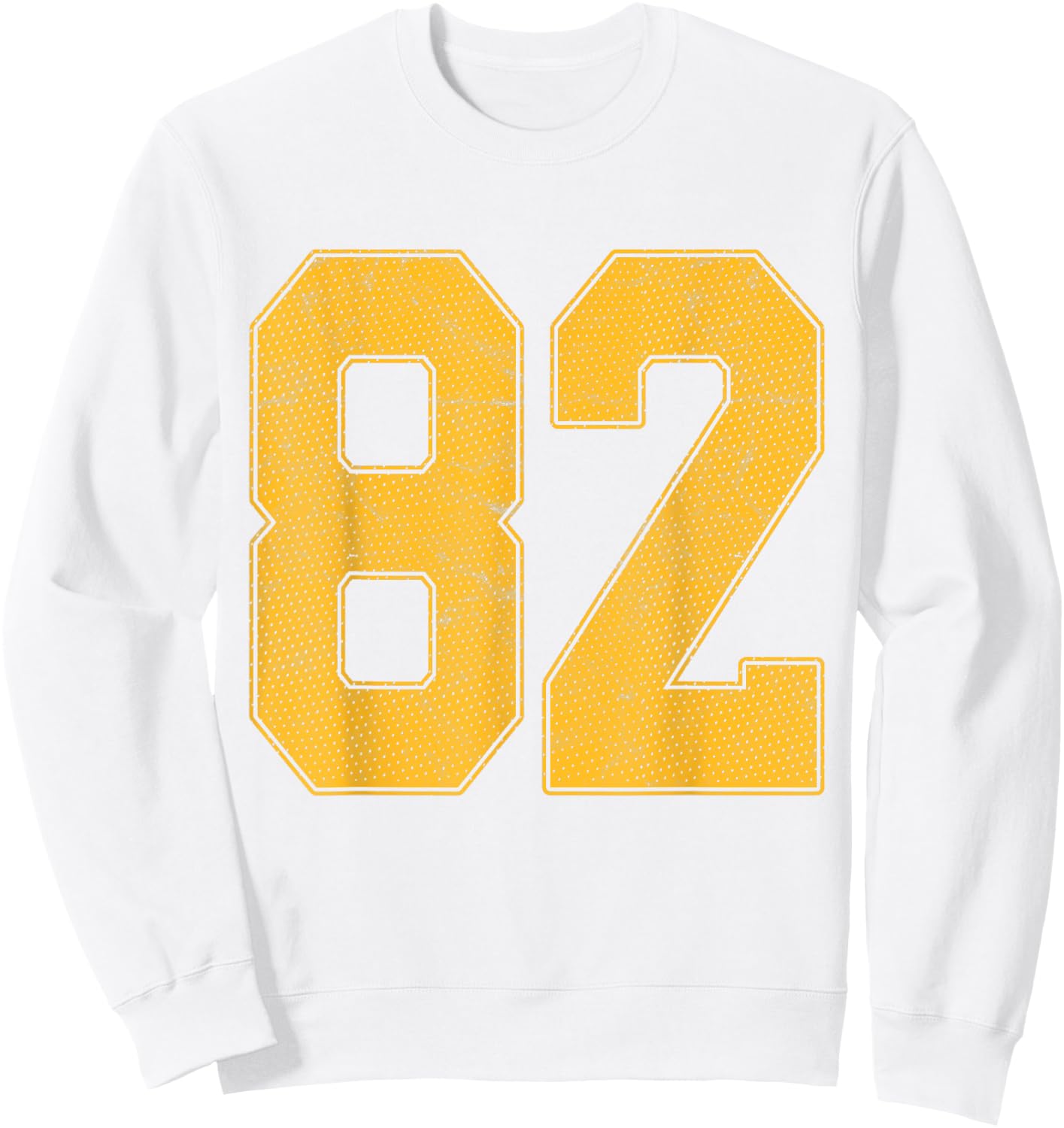 Number 82 Numbered Uniform Sports Team Jersey 82nd Birthday Sweatshirt - Sweatshirt | White