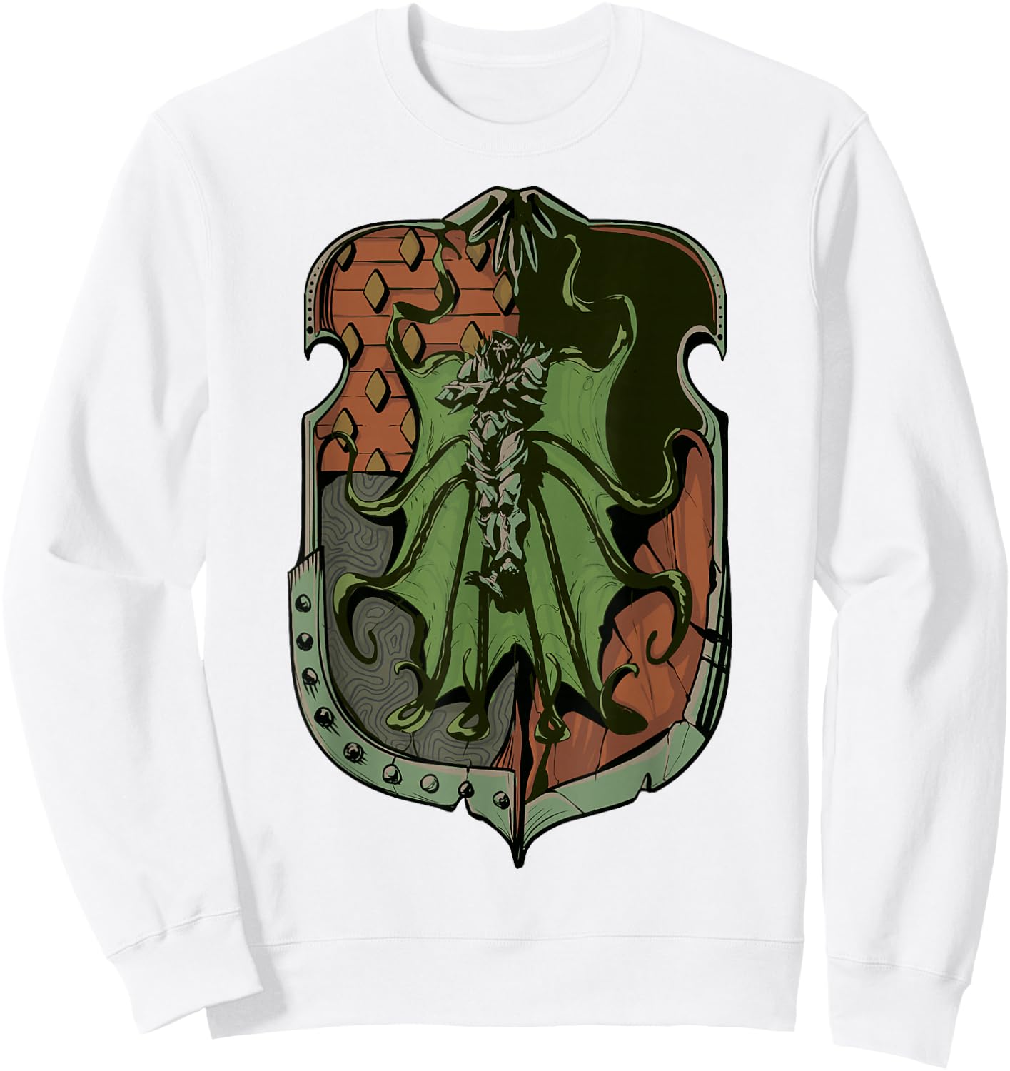 Marvel Mech Strike Doctor Doom Shield Emblem Sweatshirt - Sweatshirt | White
