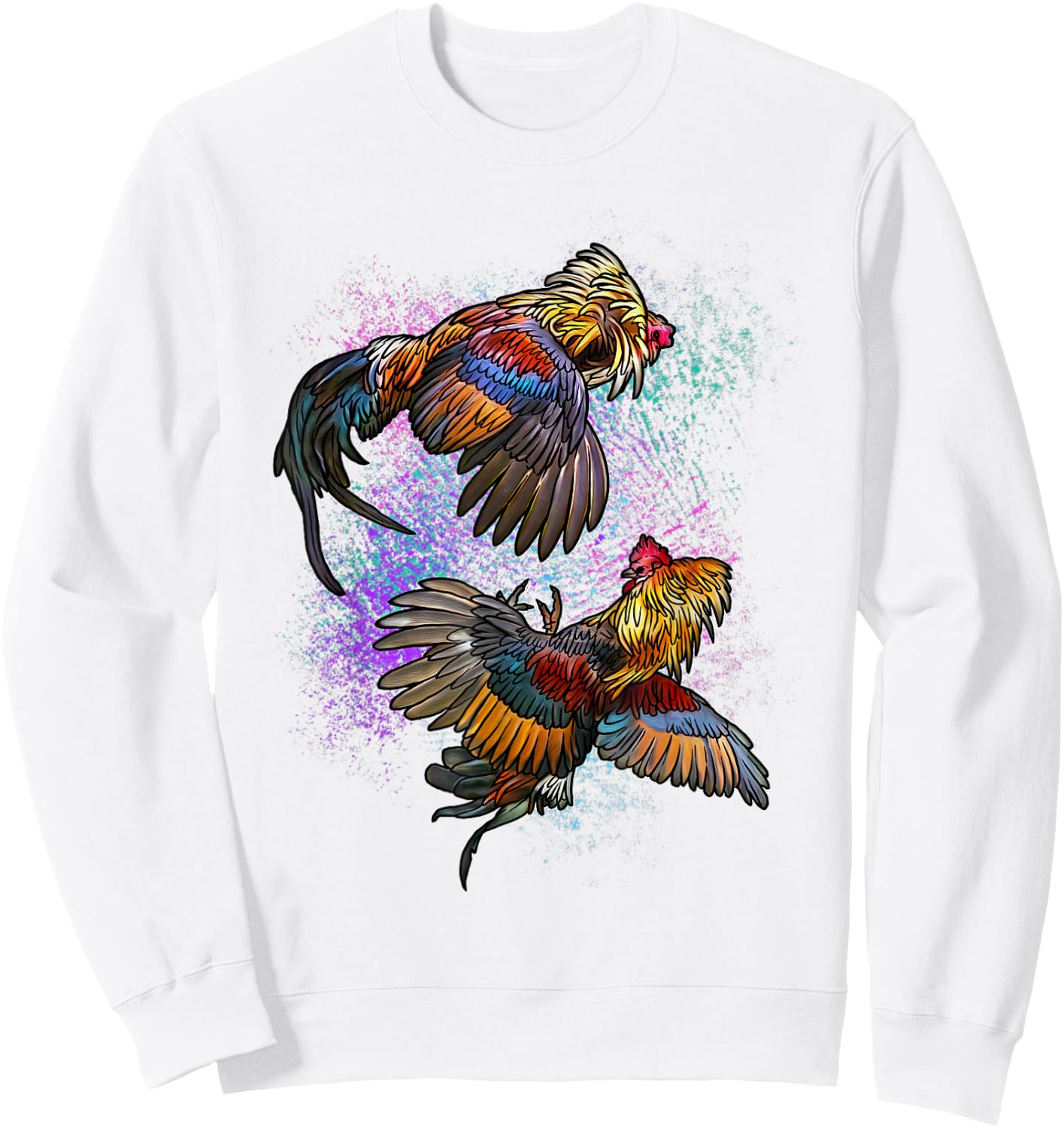Peleas De Gallos Cockfighter Game Fowl Cockfighting Rooster Sweatshirt - Sweatshirt | White