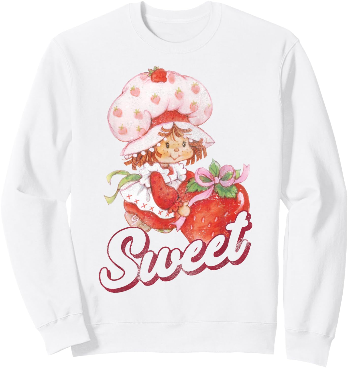 Strawberry Shortcake Vintage Sweet Portrait Sweatshirt - Sweatshirt | White