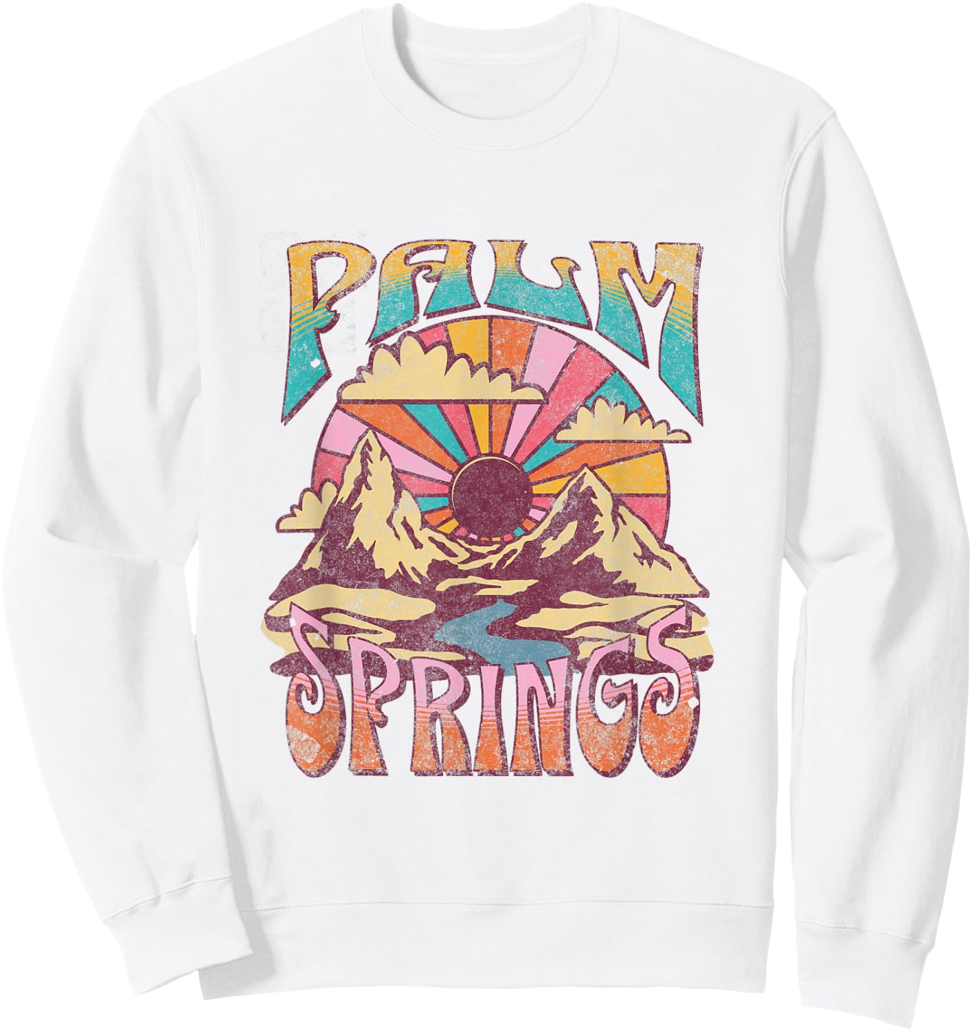 Palm Springs Sweatshirt - Sweatshirt | White