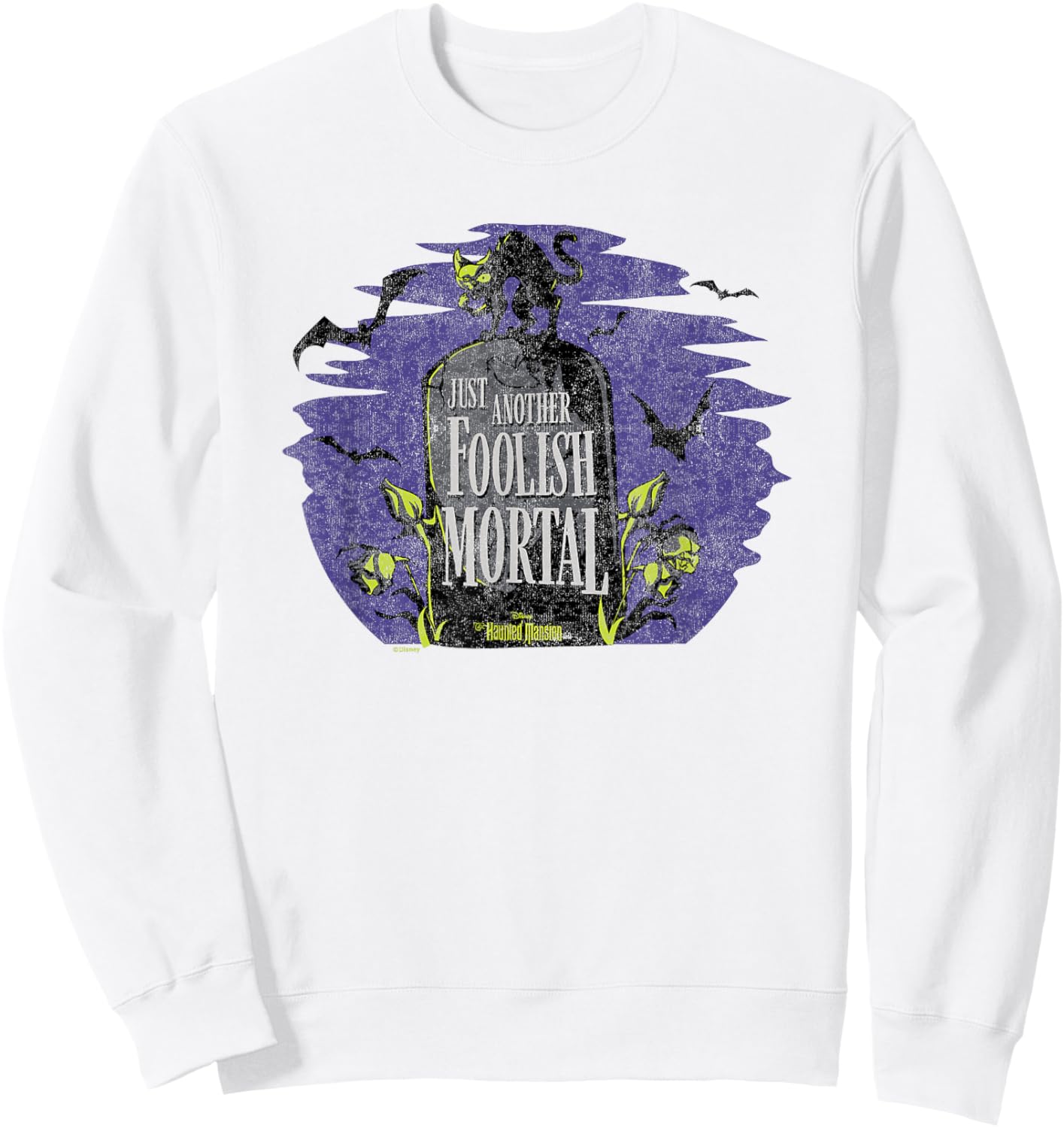 Haunted Mansion Parks Attraction - Another Foolish Mortal Sweatshirt - Sweatshirt | White