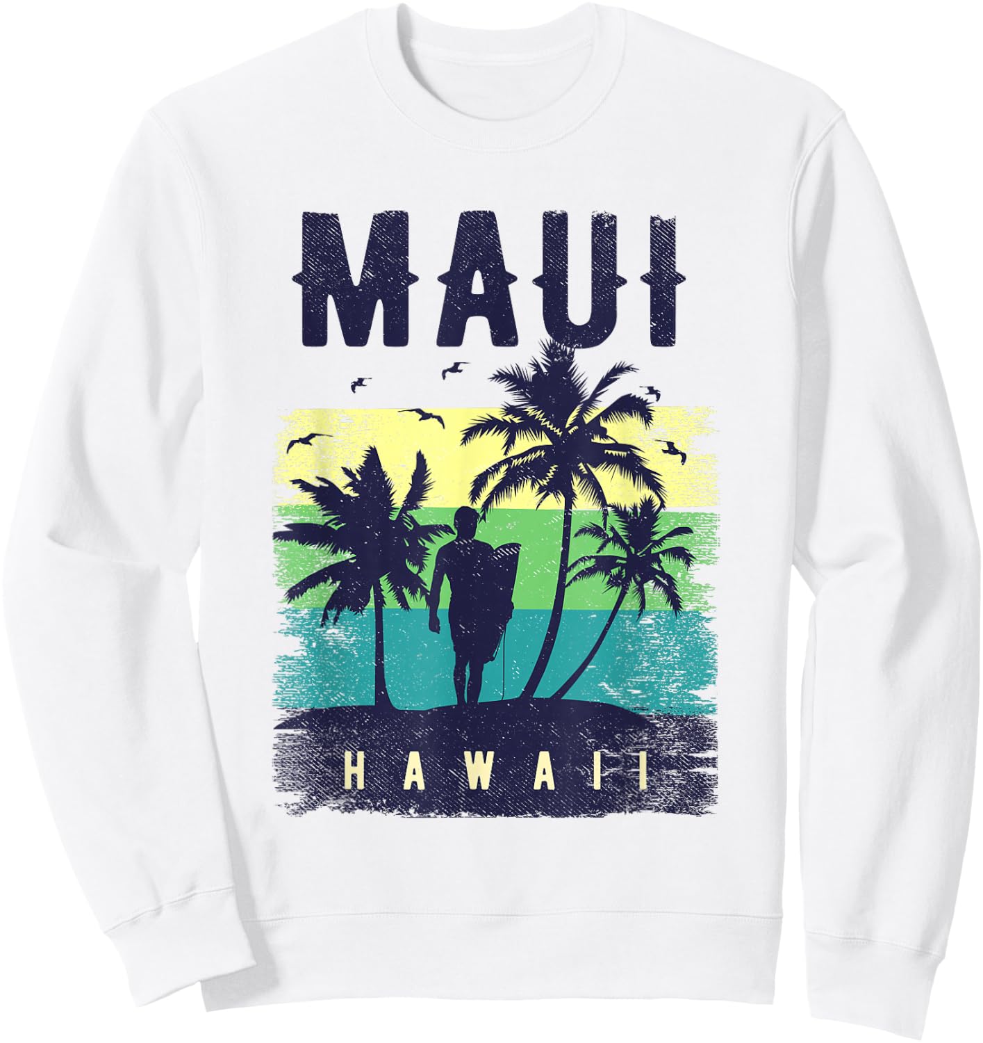 Maui Hawaii Shirt Maui Surfer Women Maui Sweatshirt - Sweatshirt | White