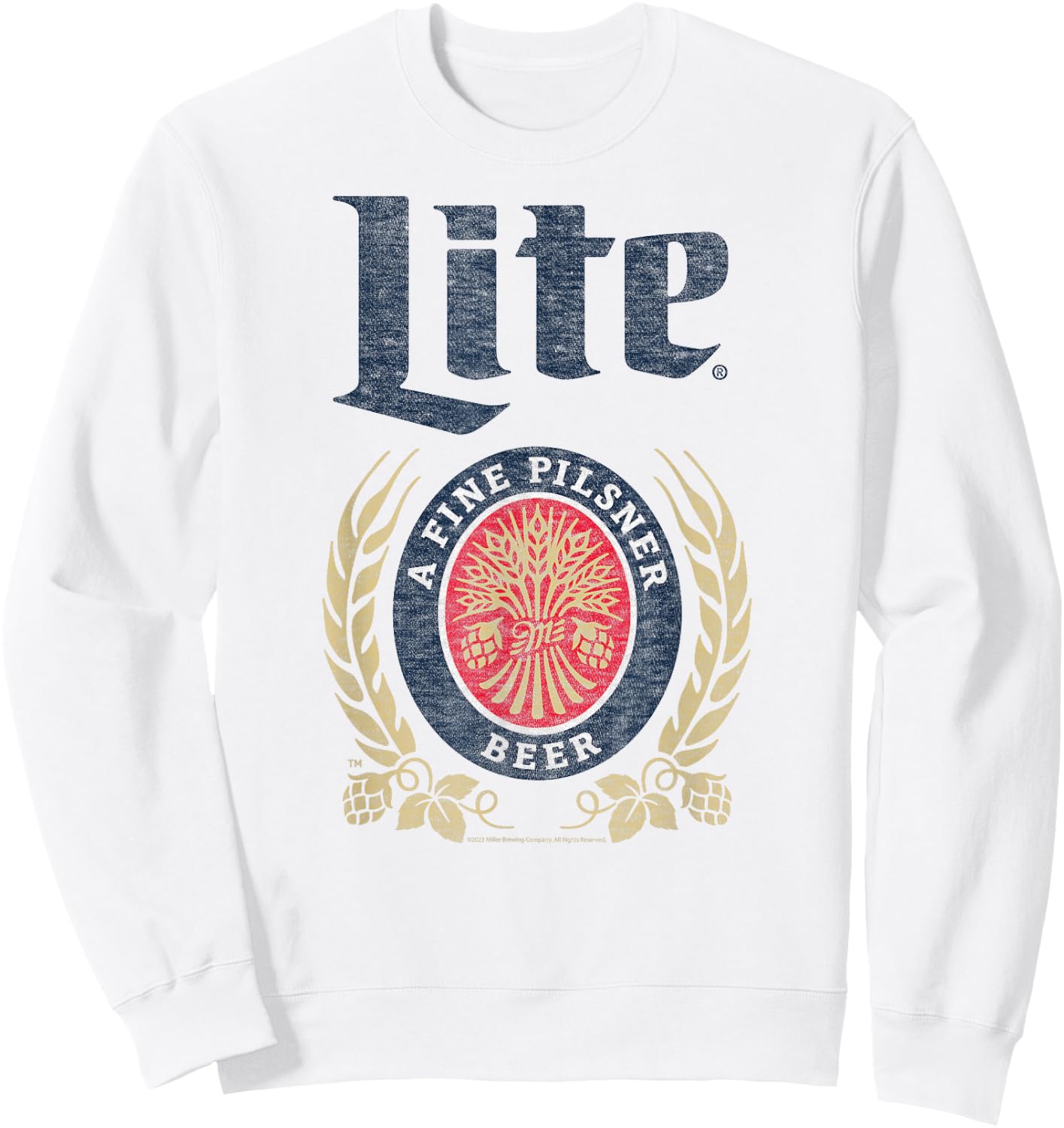 Miller Lite - Crest Logo Sweatshirt - Sweatshirt | White