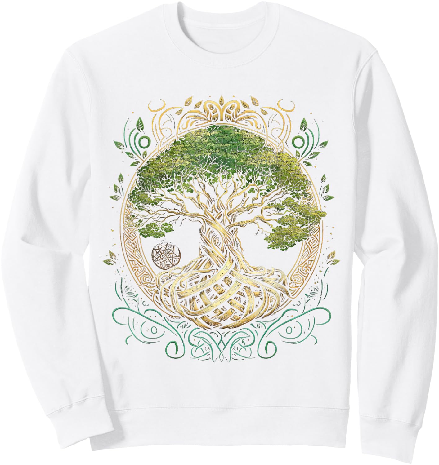 Tree of Life Yggdrasil Viking Midgard Thor Walhalla Sweatshirt - Sweatshirt | White