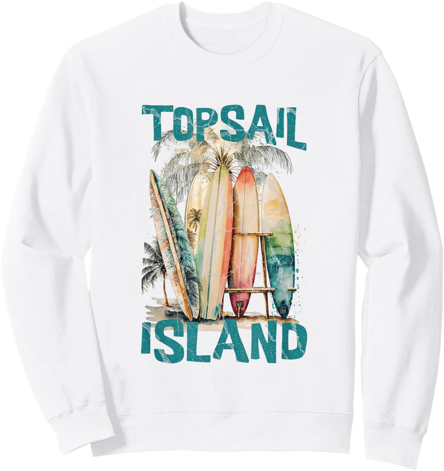 Topsail Island Sweatshirt - Sweatshirt | White