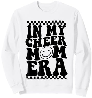 In My Cheer Mom Era Trendy Cheerleading Football Mom Life Sweatshirt - Sweatshirt | White