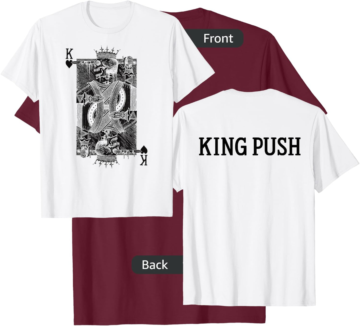 Official Pusha T Card T-Shirt - T-Shirt | Maroon