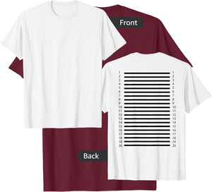 Track Your Long Hair - Length Check on The Back of The Small T-Shirt - T-Shirt | Maroon