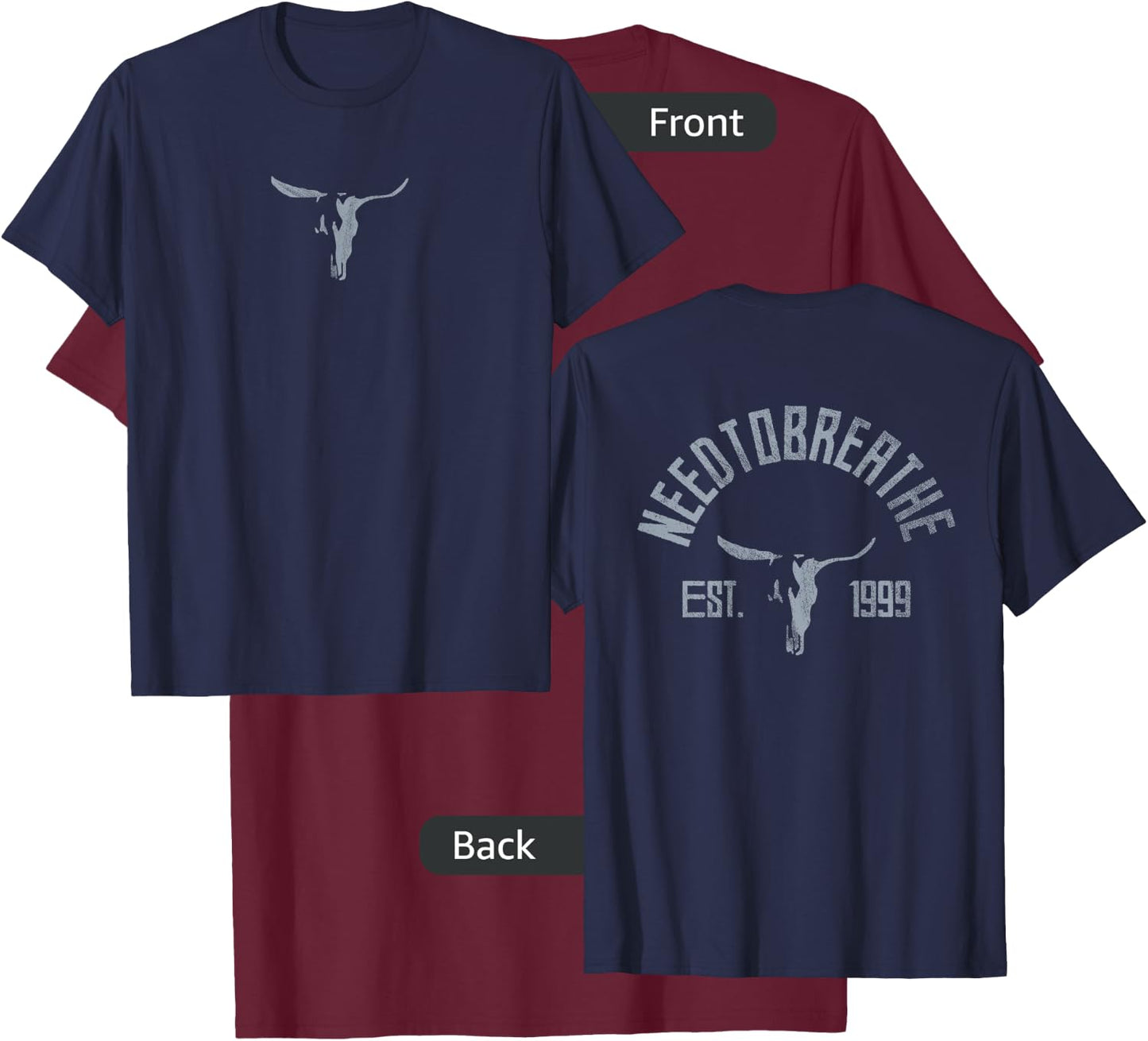 NEEDTOBREATHE Steer T-Shirt - T-Shirt | Maroon