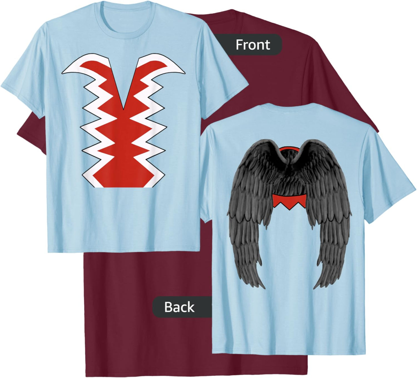 (Wings on Back) Flying Monkeys Costume Oz Halloween Costume T-Shirt - T-Shirt | Maroon