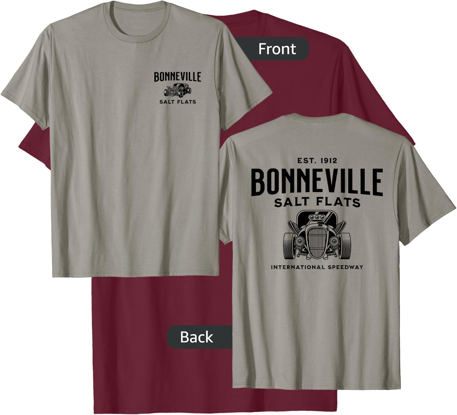 Retro Bonneville Salt Flats Utah International Speedway T-Shirt - T-Shirt | Maroon