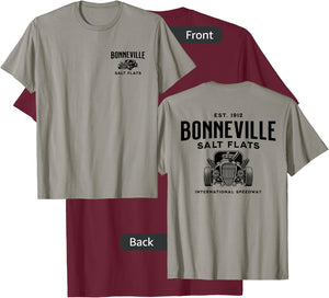 Retro Bonneville Salt Flats Utah International Speedway T-Shirt - T-Shirt | Maroon