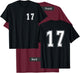 White Number 17 Team Junior Sports Numbered Uniform T-Shirt - T-Shirt | Maroon