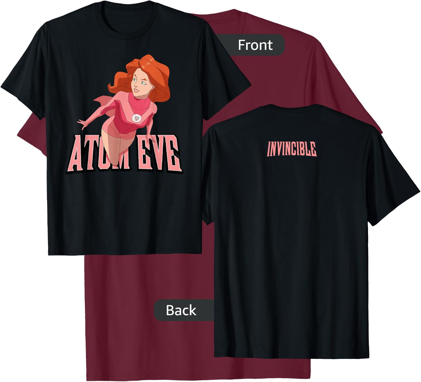 Invincible Animated - Atom Eve T-Shirt - T-Shirt | Maroon