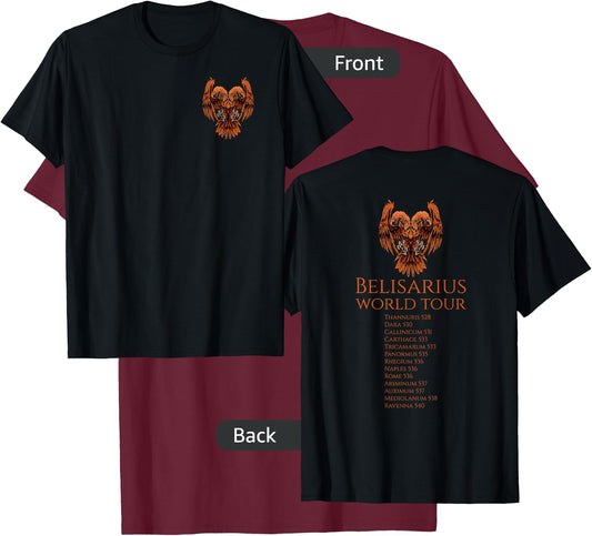 Byzantine History - Belisarius World Tour - Eastern Rome T-Shirt - T-Shirt | Maroon
