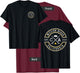Mission Beach California CA Retro Surfer Beach Front & Back Men Women T-Shirt - T-Shirt | Maroon