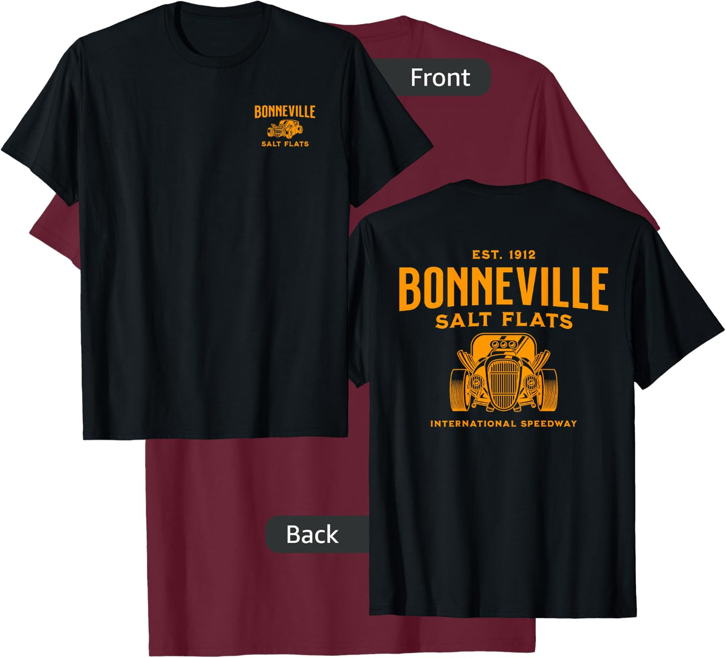 Retro Bonneville Salt Flats Utah International Speedway T-Shirt - T-Shirt | Maroon