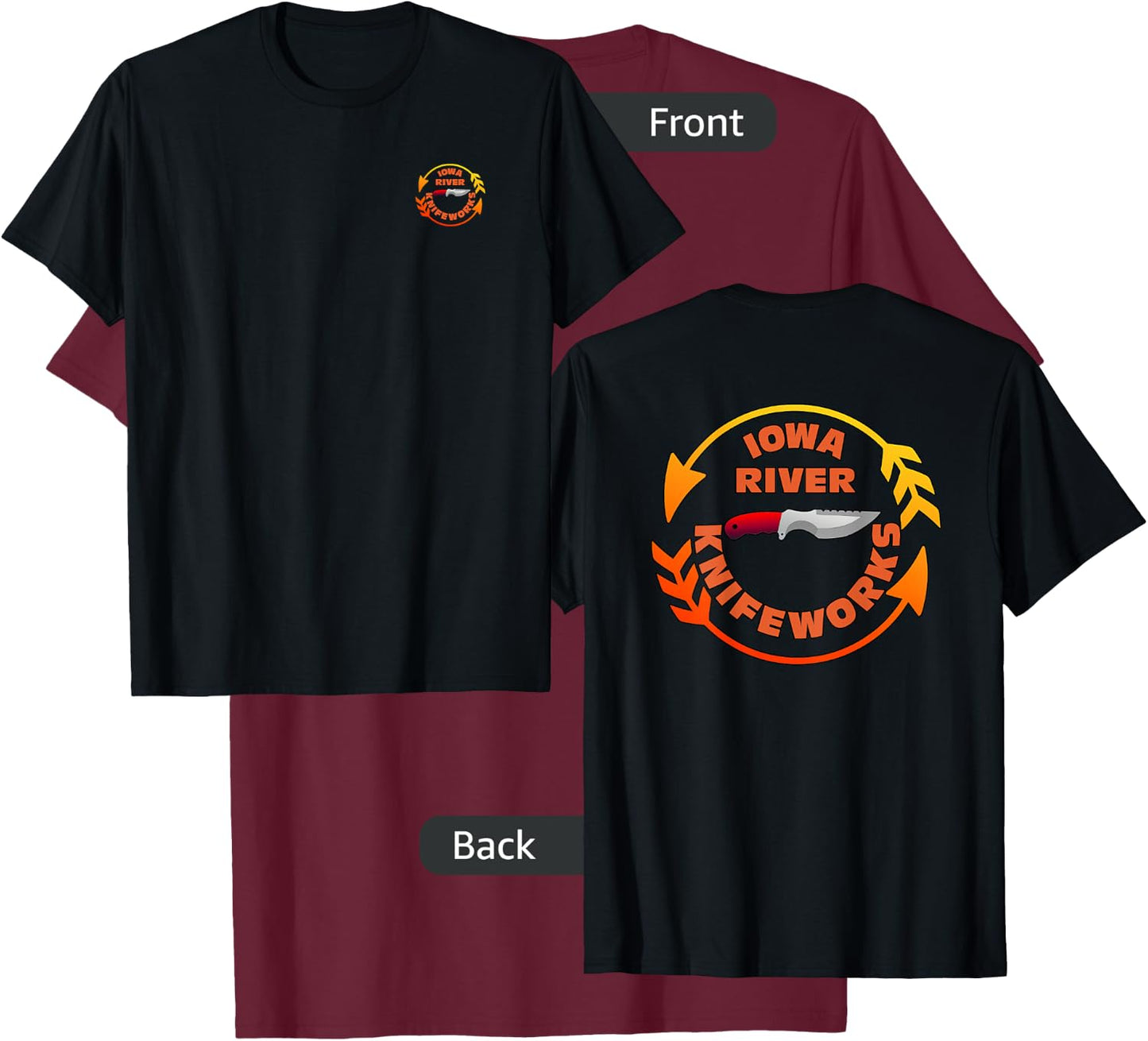Iowa River Knifeworks T-Shirt - T-Shirt | Maroon