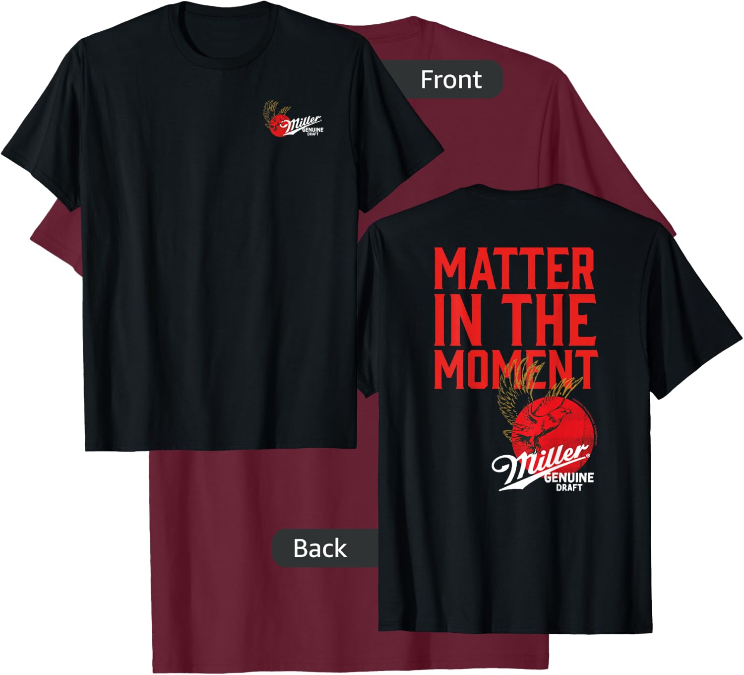 Miller Genuine Draft - Miller Genuine Draft T-Shirt - T-Shirt | Maroon