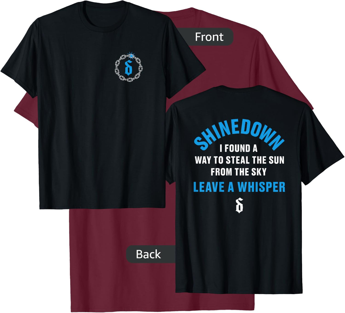 Shinedown Steal The Sun T-Shirt - T-Shirt | Maroon