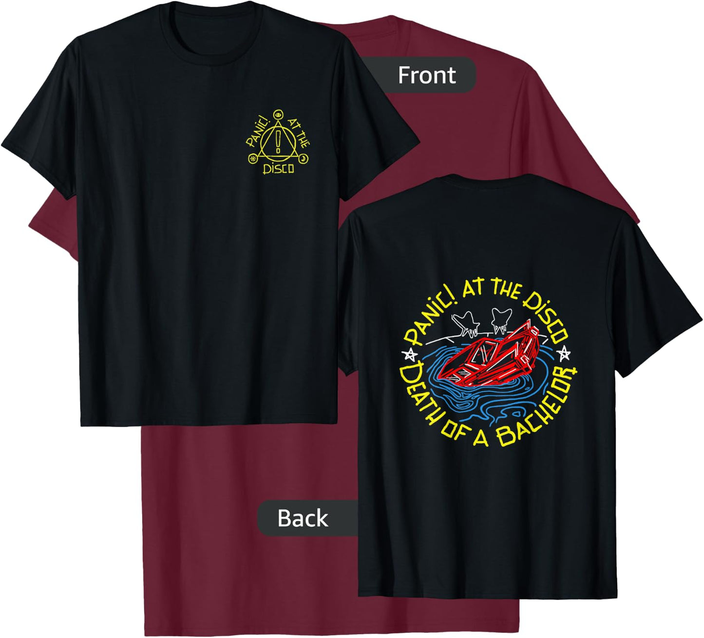 Panic! at The Disco - Death of a Bachelor Small T-Shirt - T-Shirt | Maroon
