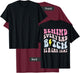 Behind Every Bad B!tch Is A Car Seat, Funny Mom ( On Back) T-Shirt - T-Shirt | Maroon