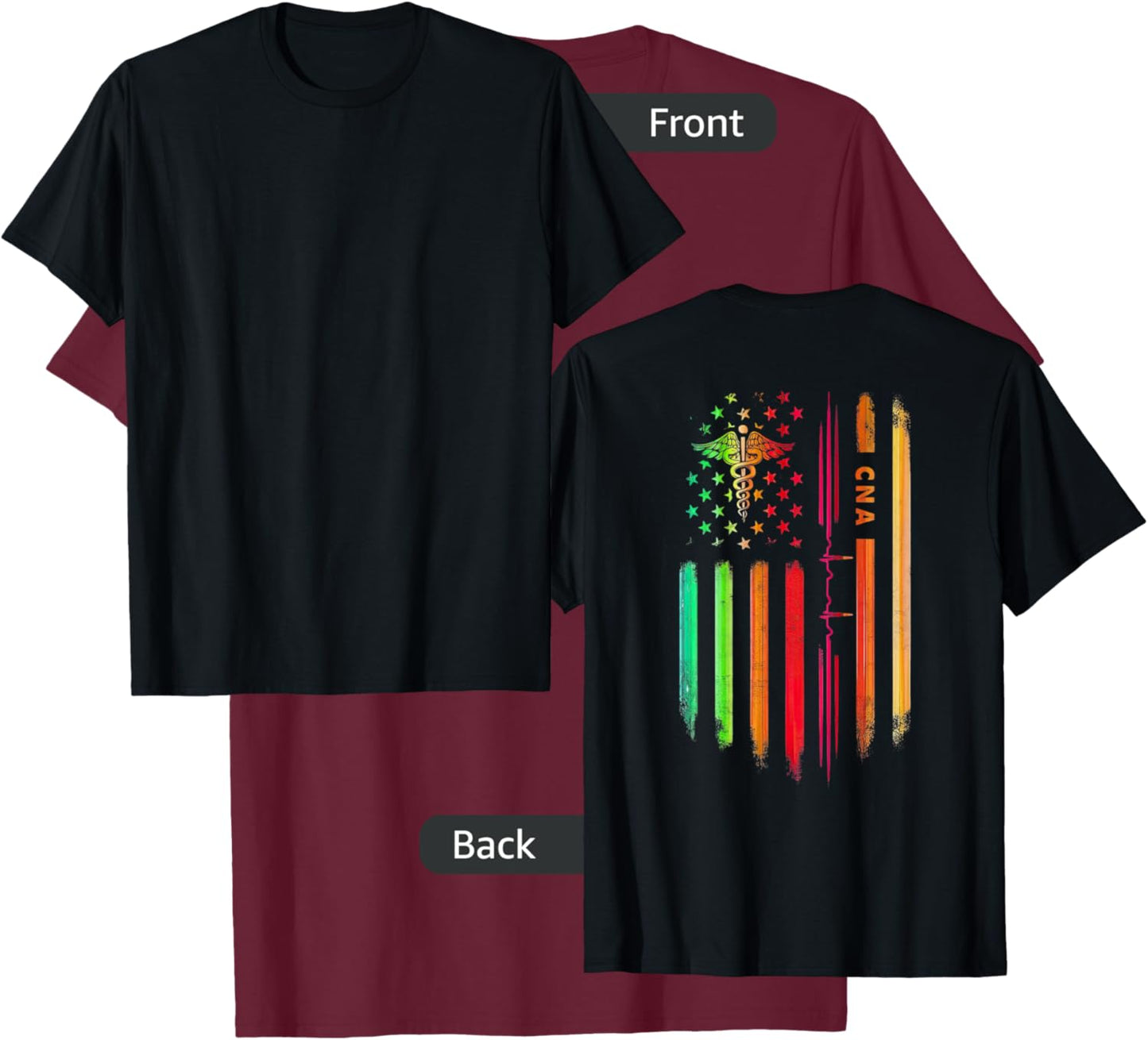 ON BACK Cna Flag Course I Am Crazy Do You Think A Sane T-Shirt - T-Shirt | Maroon