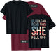 Funny If You Can Read This She Fell Off Biker Motorcycle T-Shirt - T-Shirt | Maroon