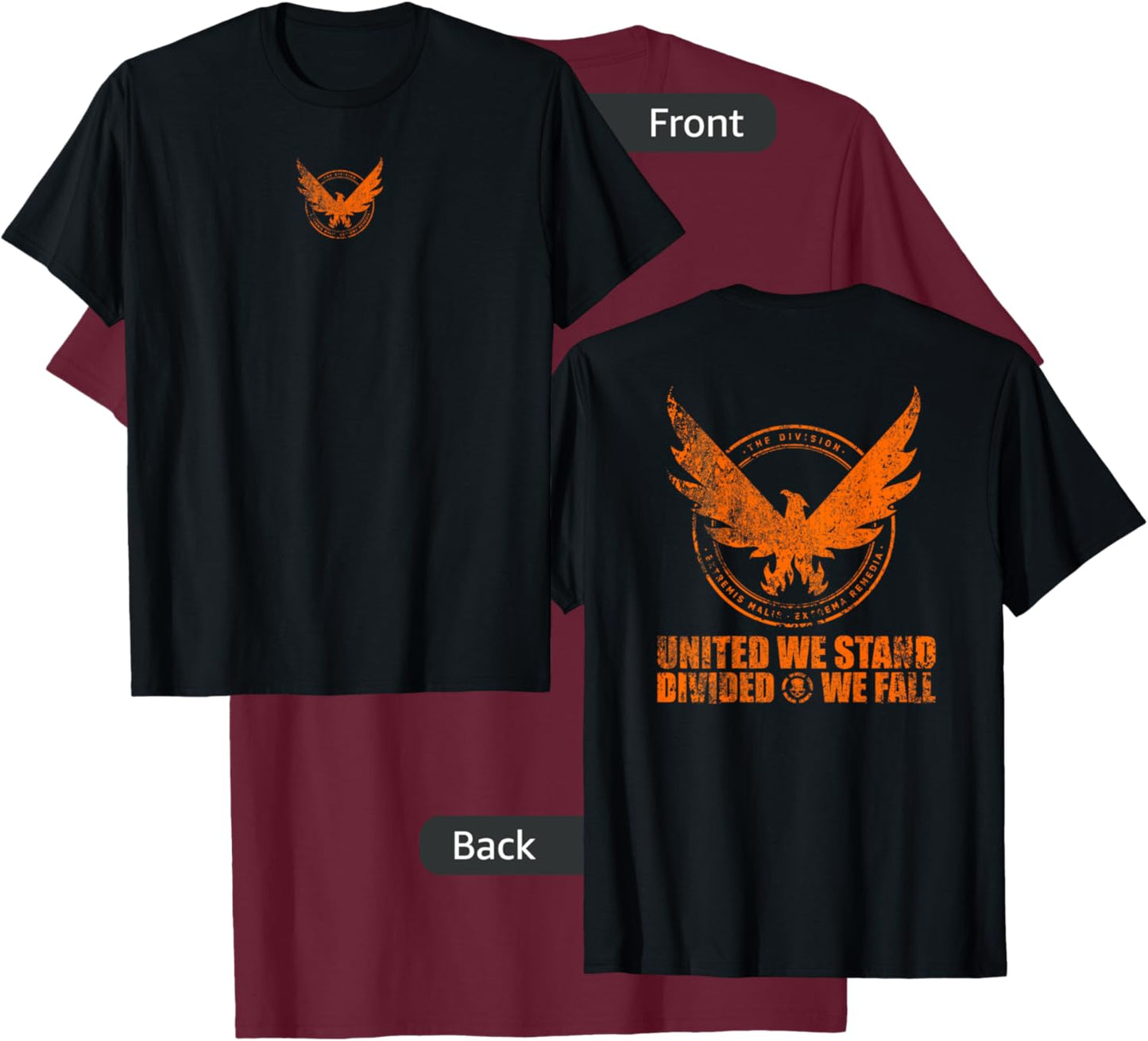 Division United Divided Rogue Agent T-Shirt - T-Shirt | Maroon
