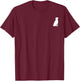 Dog Shirt - Silhouette On Pocket Area - Labrador Retriever T-Shirt - T-Shirt | Maroon