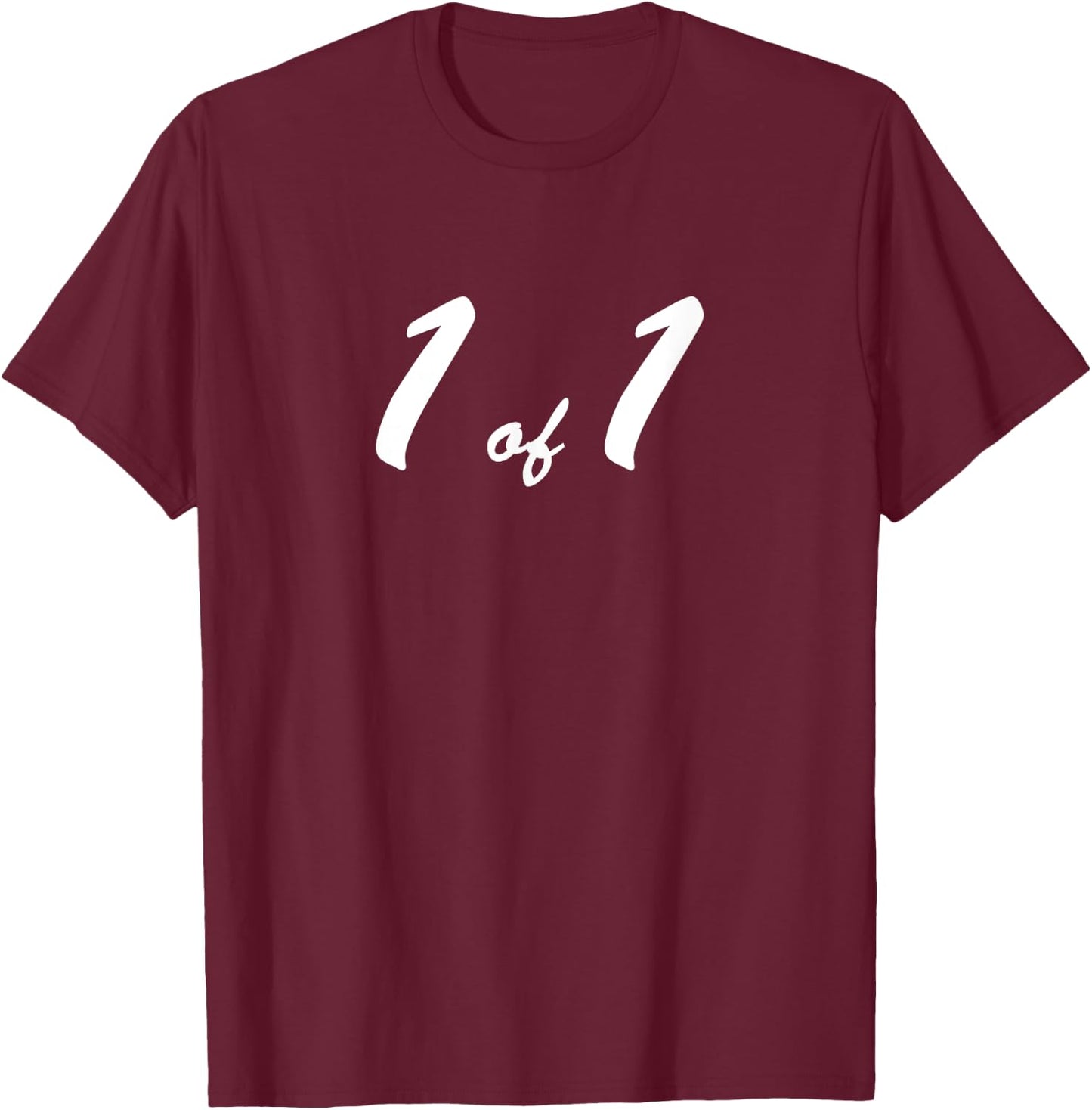 1 of 1 Sports Card Enthusiast T-Shirt - T-Shirt | Maroon