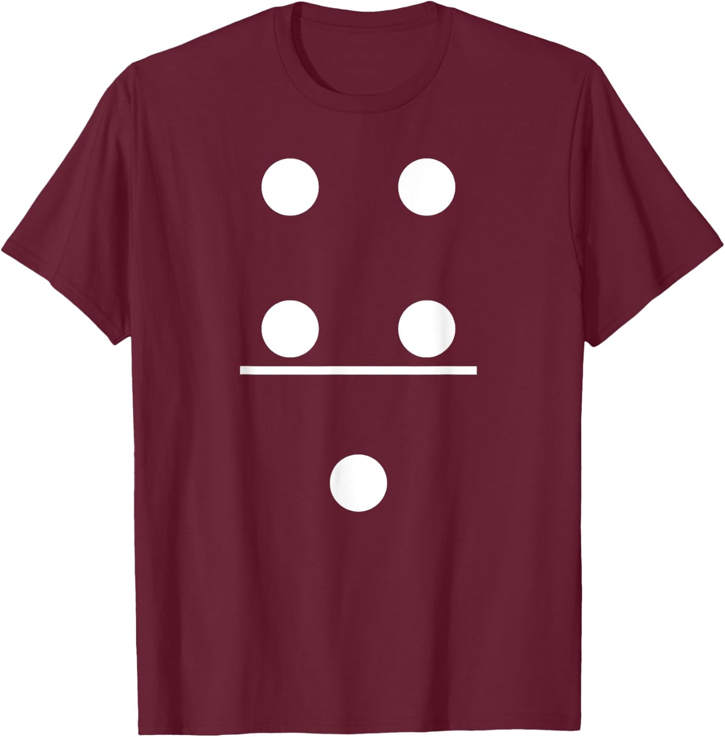 Domino Game 4 1 Matching Halloween Group Costume T-Shirt - T-Shirt | Maroon