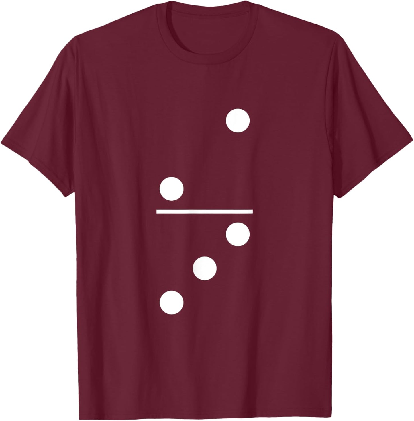 Two Three Domino 2 and 3 White Dots 2-3 Weekend Games 2/3 T-Shirt - T-Shirt | Maroon