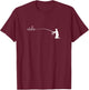 Fly Fish Idaho With White Text Trout Fishing T-Shirt - T-Shirt | Maroon
